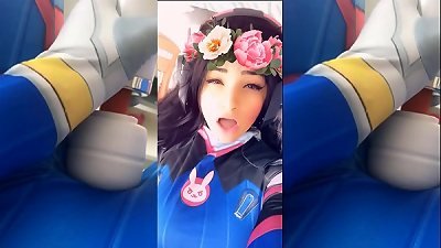 cosplay damsel DVA luxurious ache impressive orgasm fledgling nymph masturbating till heavy climax safada gozando gostoso