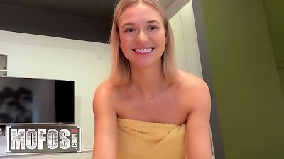 MOFOS - Melissa Gets ready For sofa But first She Needs Her rear entrance To Get plowed By Her bf To Get A better Sleep