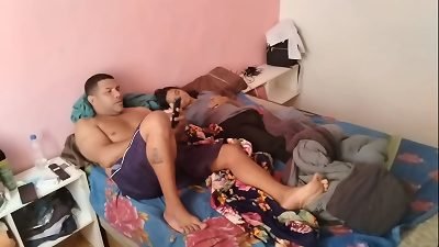 jummy jasmine santanna sits with her bootie on Leo ogre's dick.