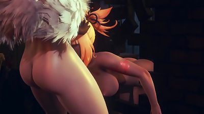 Genshin influence manga porn - Ninnguang futanari and Ayaka ravaging Yoimiya - chinese chinese manga porn manga Film Game porno