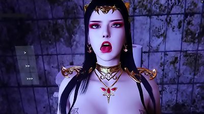 goddess in Fantasy: Animated curves ejaculates - 3d animation anime porn