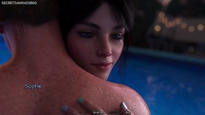 super hot Stepsis Seducing Him With Her stellar Bikini, Stepsis steamy smooching - Summer warmth 05 By horny Fox Games