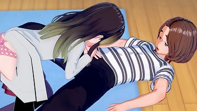 anime porn obscene oral job