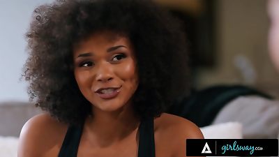 GIRLSWAY - Fortune Teller Jayden Cole Has 3-Way With sated customers Katrina Colt & Alina Ali